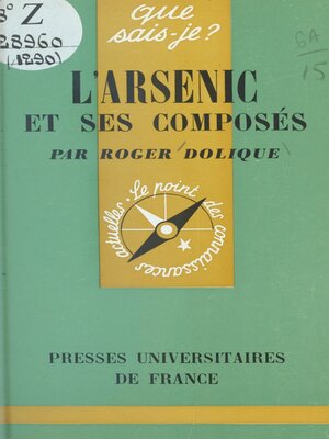cover image of L'arsenic et ses composés